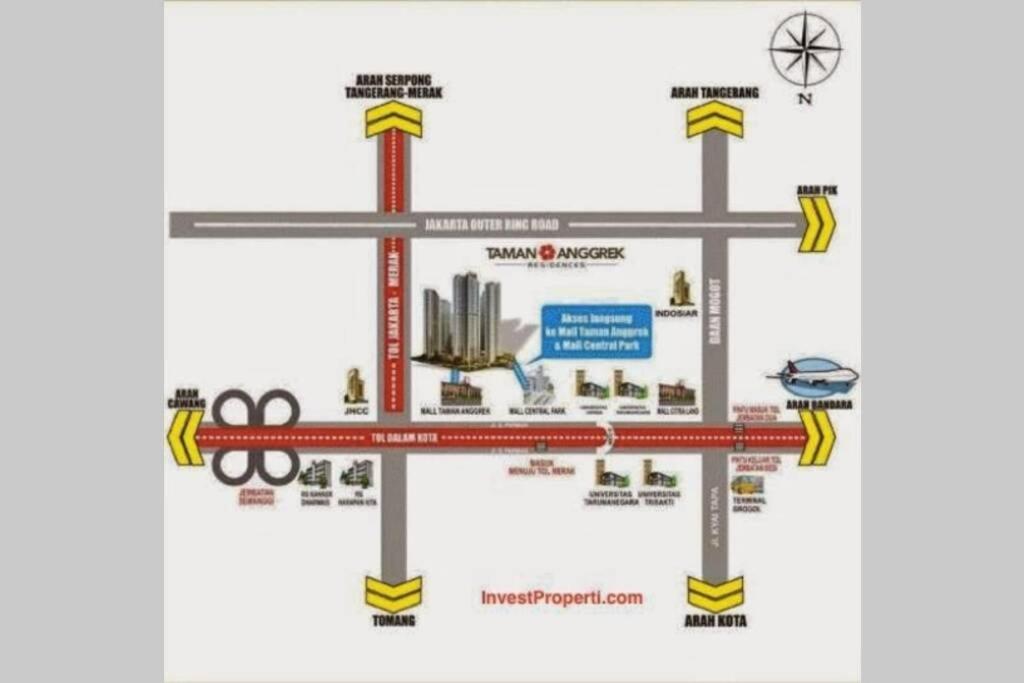 Homy 2 Bedroom Apartment Near Shopping Malls Jakarta Eksteriør billede